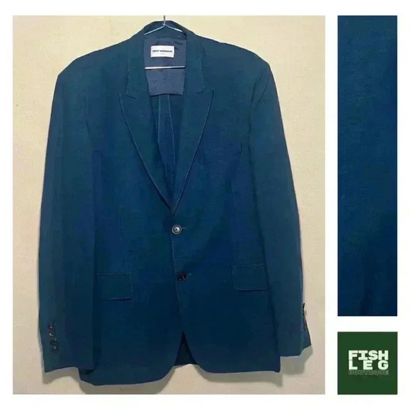 Teddy Vonranson Other - Teddy Voranson | SB Peak Lapel Linen Blazer - Azure / Sz 42R [NWT]